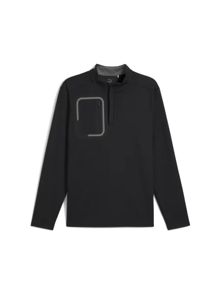 Bluza do golfa CLOUDSPUN Tech z zamkiem czarna