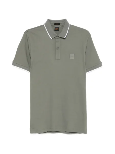 Polo Boss scurt verde