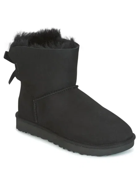 Tenisky Ugg s mašľou čierna