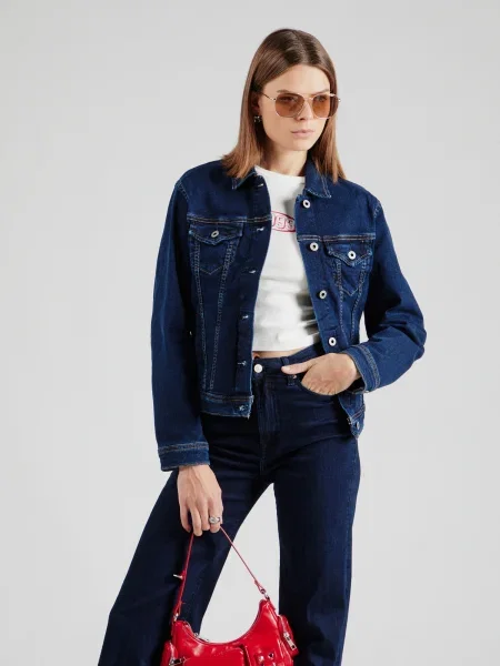 Pepe Jeans Prehodna jakna temno modra