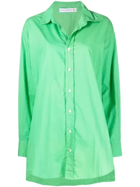 Rochie tip cămașă Faithfull The Brand de costum verde