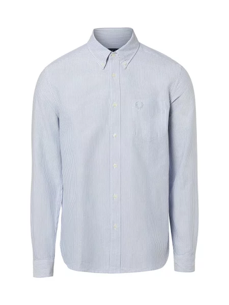 Fred Perry koszula casual Mężczyźni Regular Fit w S niebieski