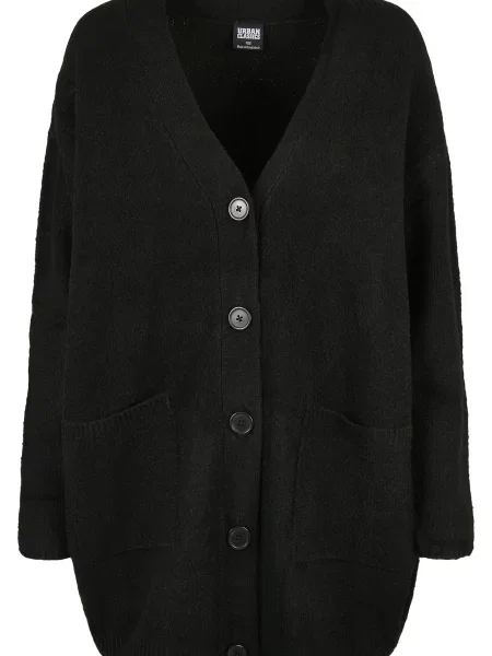 Urban Classics Cardigan dimensiuni mari negru