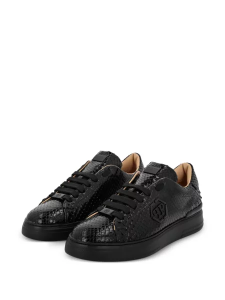 Sneakerși Philipp Plein din piele negru