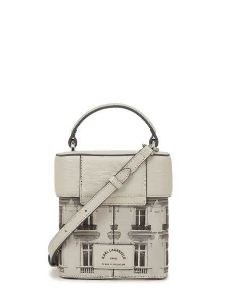 Karl Lagerfeld Poșete Essentials Maison / gri deschis / negru bej