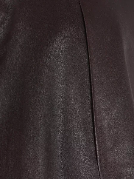 Fustă din piele Stouls plisată violet