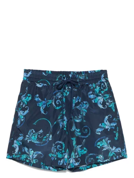 Slip de baie Versace Jeans Couture cu imagine albastru