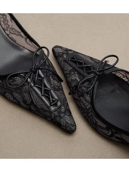 Pantofi cu toc Jimmy Choo din dantelă negru