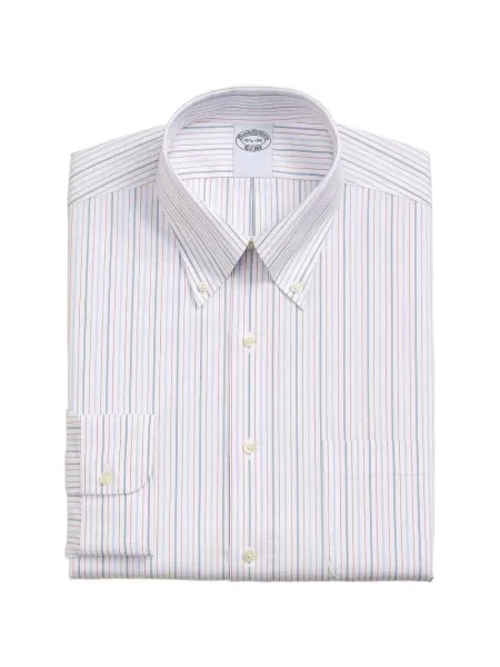 Риза Brooks Brothers джобове с копчета бяло