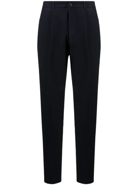 Pantaloni Dell'oglio plisate albastru