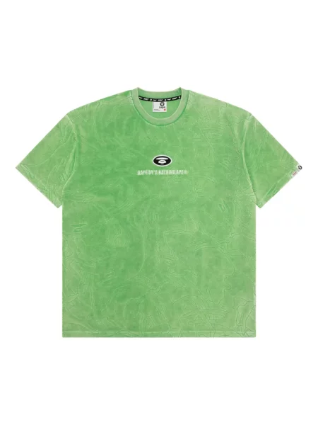 Tricou Aape By A Bathing Ape cu broderie verde
