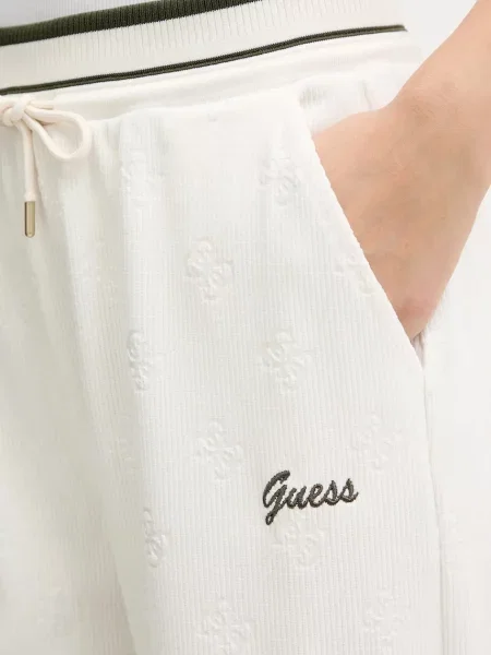 Спортивні штани Guess PAULINA візерунок білий