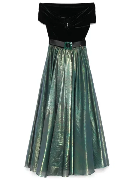 Rochie maxi Nissa din șifon negru