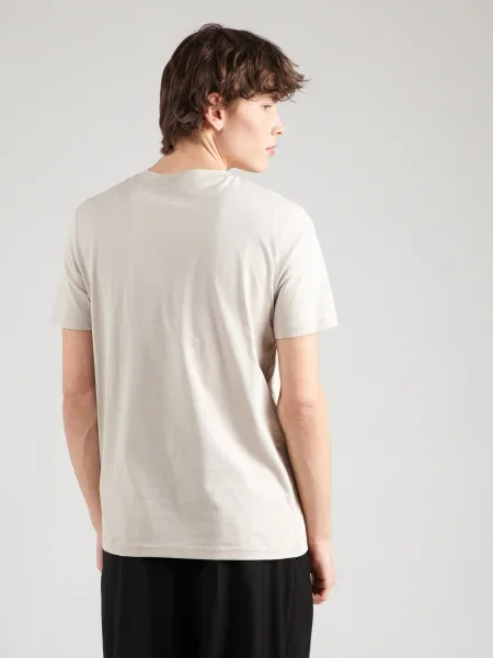 BOSS Tricou Thinking 1 gri taupe alb