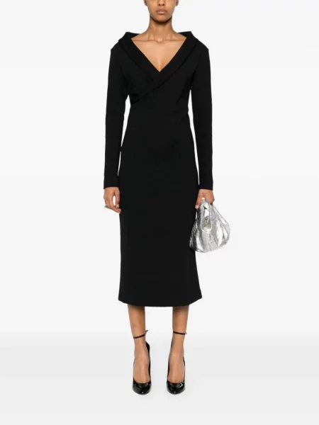Rochie midi Philosophy Di Lorenzo Serafini negru