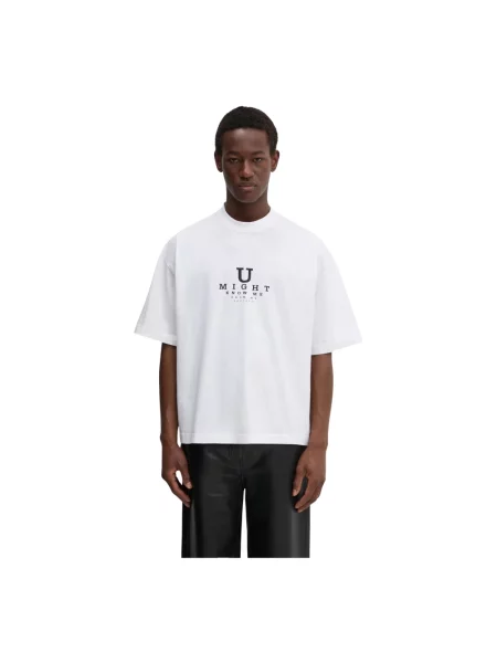 VETEMENTS t-shirt U Might Know Me Cropped Boxy z nadrukiem biały