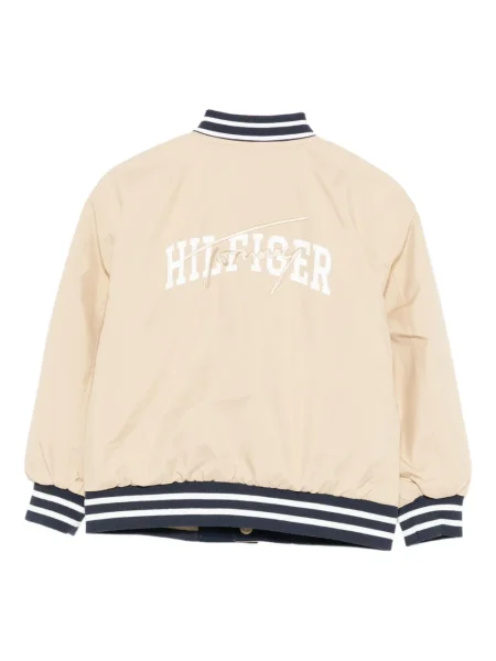 Kurtka bomber dziecięcy Tommy Hilfiger beżowy