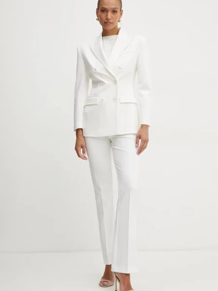 Піджак Pinko двобортний однотонна бежевий