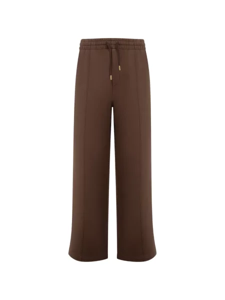 Pantaloni Casablanca cu broderie alergare maro