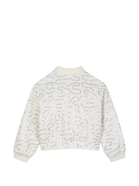 Kurtka bomber dziecięcy Billieblush biały