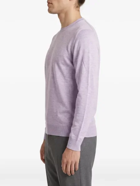 Pulover Brunello Cucinelli cu decolteu rotund violet