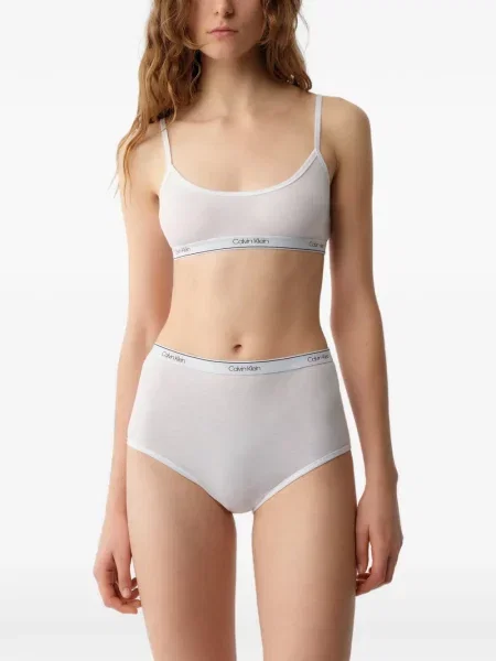 Magas derekú brief bugyi Calvin Klein autogrammal fehér