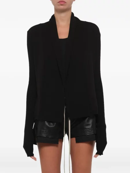 Cardigan Rick Owens asimetric negru