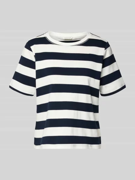 T-shirt o kroju relaxed fit z czystej bawełny Tom Tailor