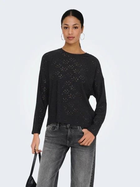 ONLY Tricou ONLSMILLA' negru