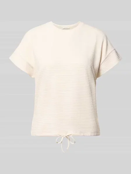 T-shirt o kroju regular fit z mieszanki model Solke' Opus beżowa