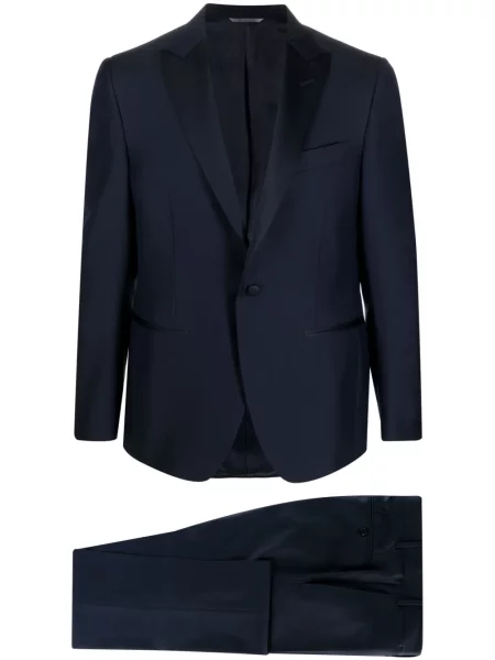 Costum Canali de lână de costum albastru