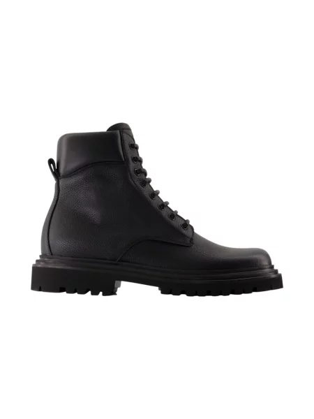 Botki Dolce And Gabbana skórzane klasyczne czarne