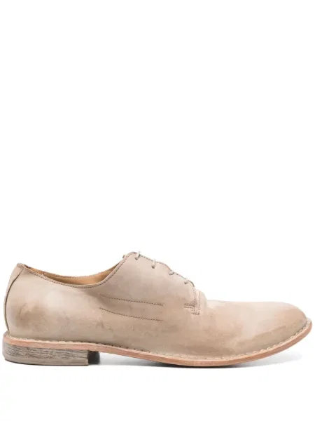 Pantofi derby Moma din piele de căprioară