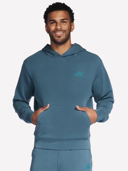 Худі Skechers текстиль/поліестер синій