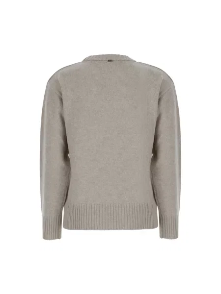 Sweter Herno wełniany szary