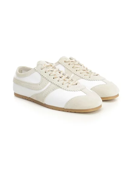 Sneakersy Dries Van Noten zamszowe białe