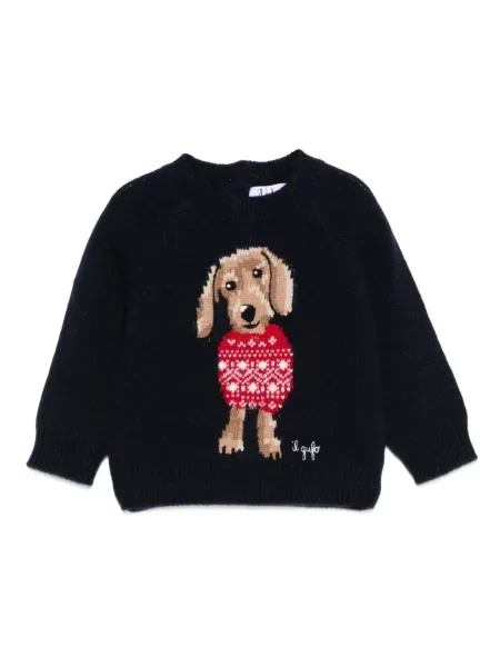 Sweter dziecięcy Il Gufo niebieski