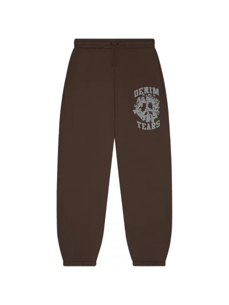 Pantaloni Denim Tears alergare cu autograf maro