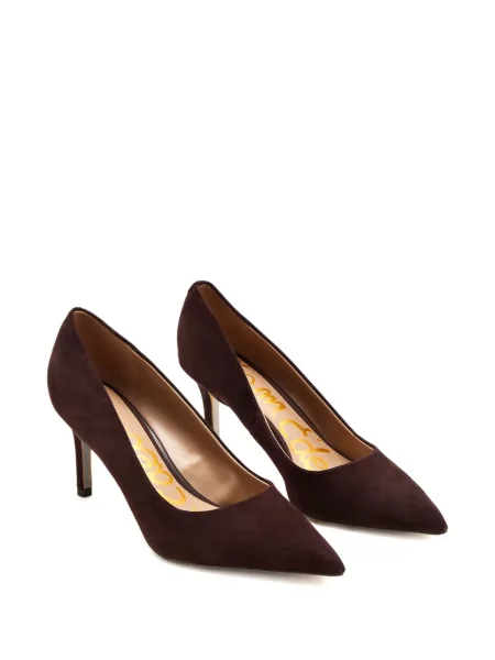Pantofi cu toc Sam Edelman din piele de căprioară maro