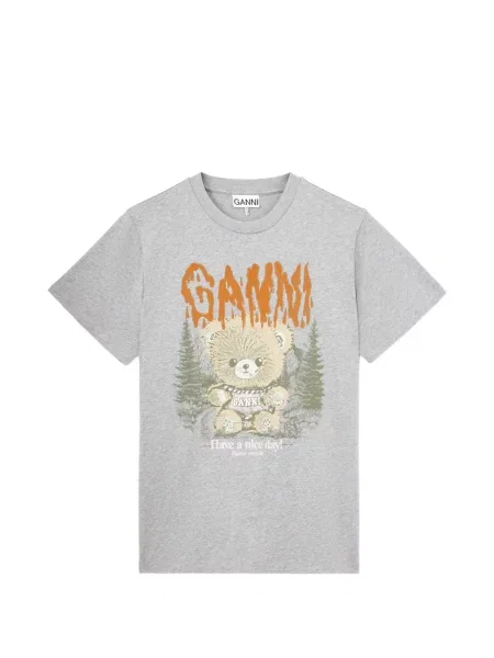 Ursuleț de pluș tricou Ganni gri