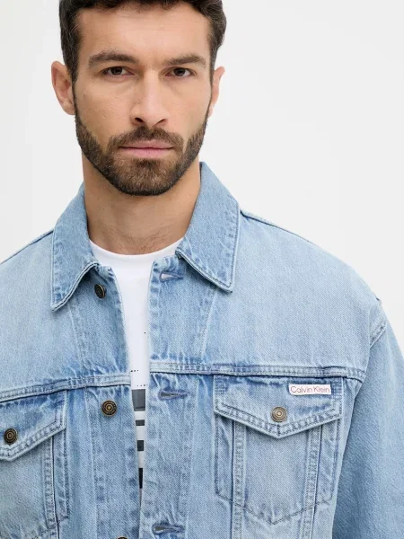 Calvin Klein Jeans kurtka przejściowa niebieski