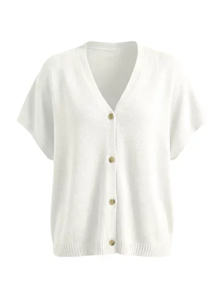 Imily Bela Geacă tricotată alb