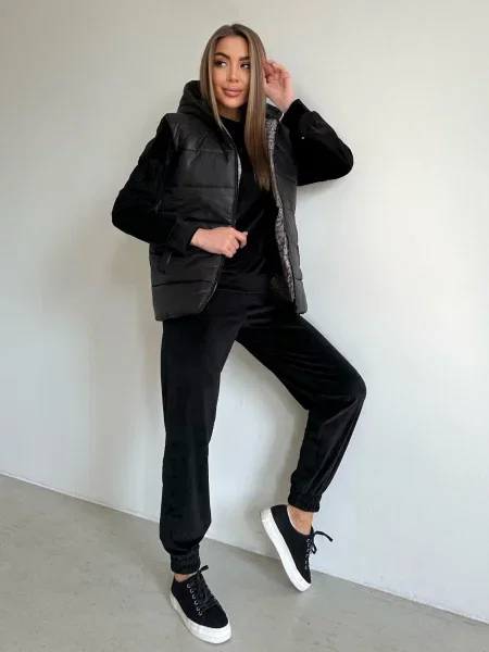 ISSA Plus Спортивний костюм Синтапон чорний