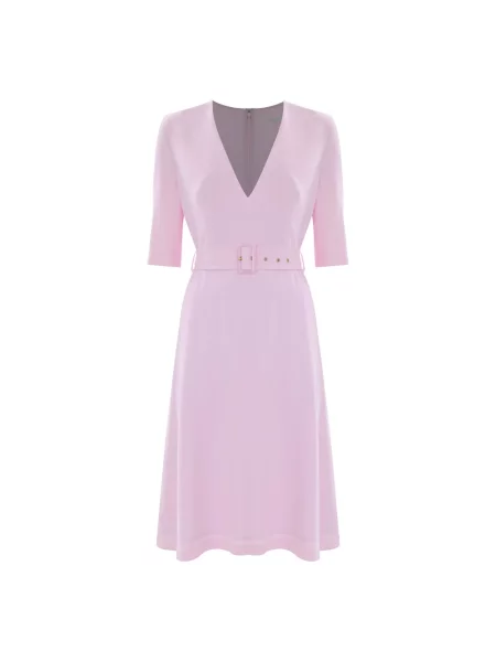 Sukienka midi Kocca elegancka do kolan różowa