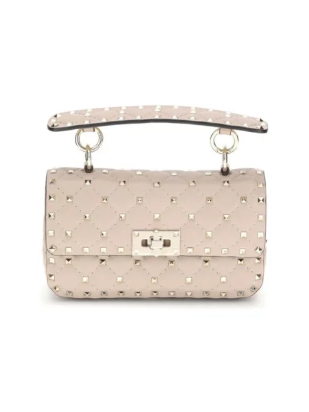 Torebka skórzana Valentino Garavani skórzana różowa