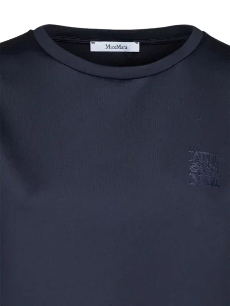 Tricou Max Mara cu broderie albastru