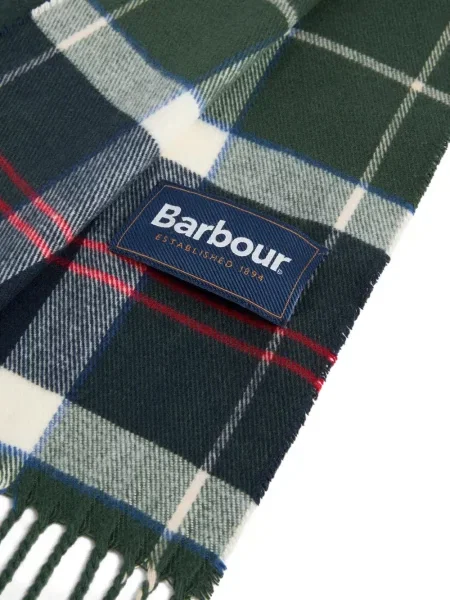 Fular Barbour în carouri verde