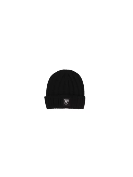 Czapka Blauer wełniana z logo czarna
