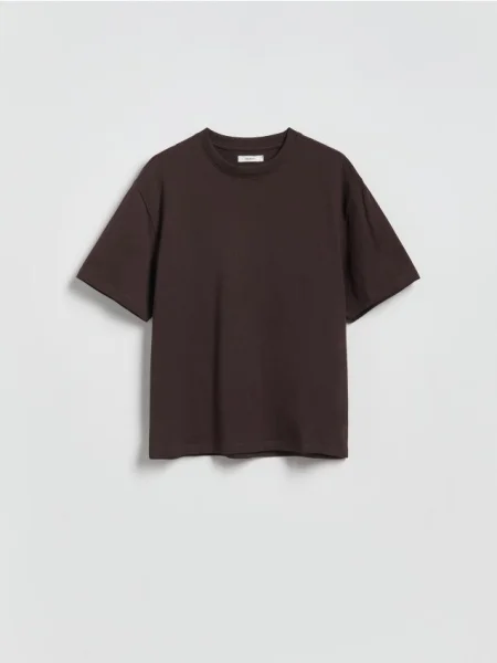 Reserved Tricou oversized cu conținut ridicat de maro