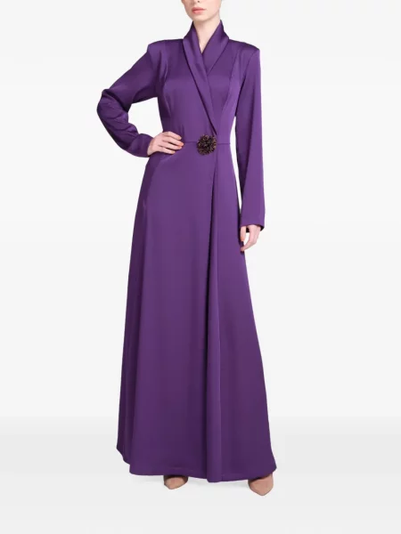 Gulerat rochie maxi Baruni violet